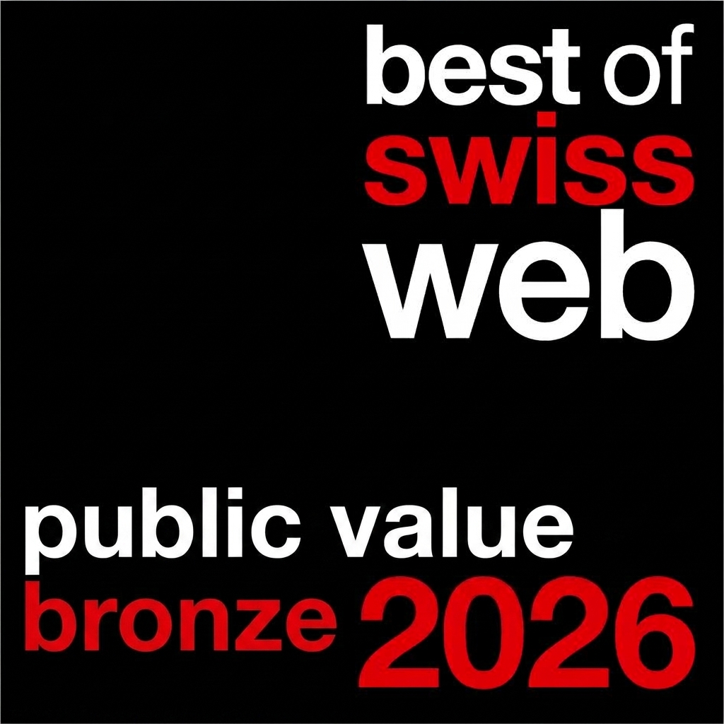 Best of Swiss Web 2026 Public Value Bronze Award